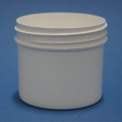 60ml White Polypropylene Regular Walled Simplicity Jar 53mm Screw Neck